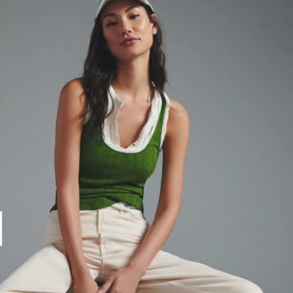 Brand New Pilcro Ribbed Racerback Tank - Picture 9 of 9